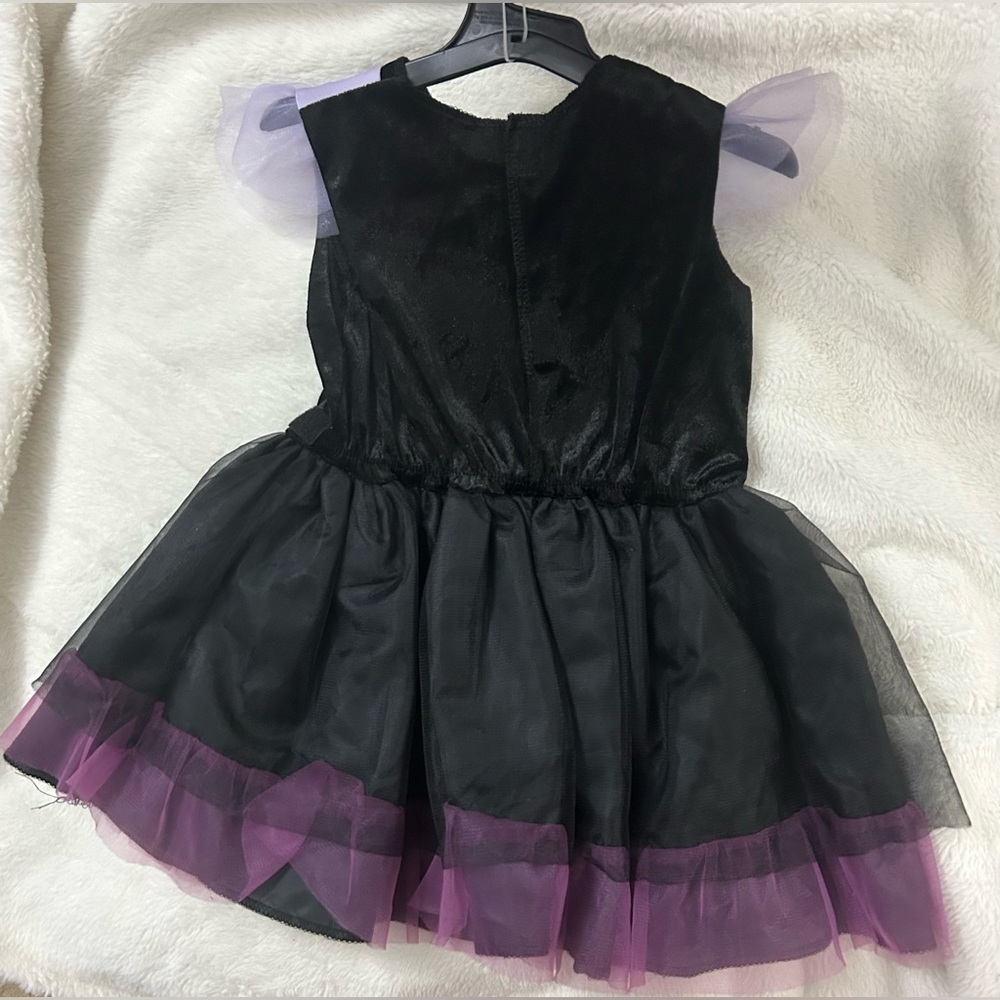 Halloween Costume Disney Villains Ursula Girls 3T/4T NWT Black/Purple/Gold Dress - Picture 6 of 8